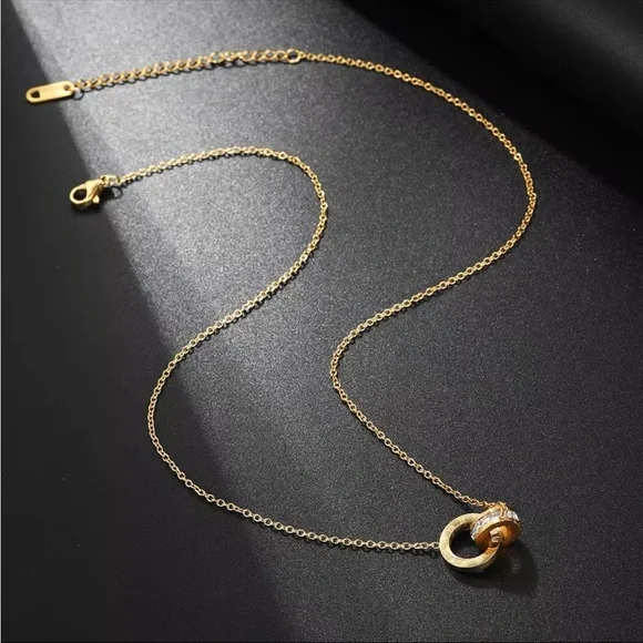 Yvonne - Crystal Pendant Necklaces. Stainless Steel. NWT - Picture 3 of 4